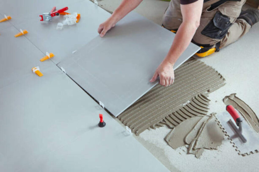 tiling work